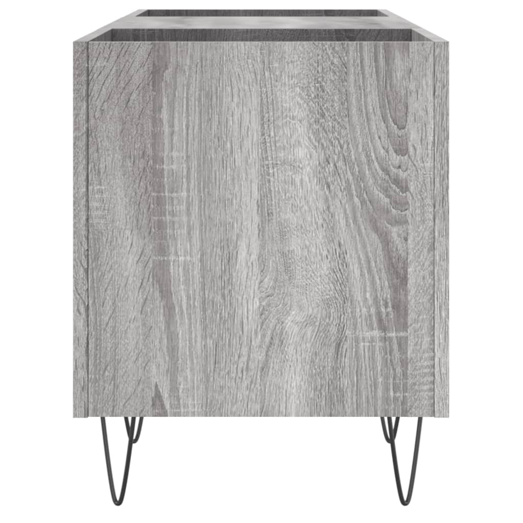 vidaXL Mueble para discos madera contrachapada gris sonoma 121x38x48cm - Image 5