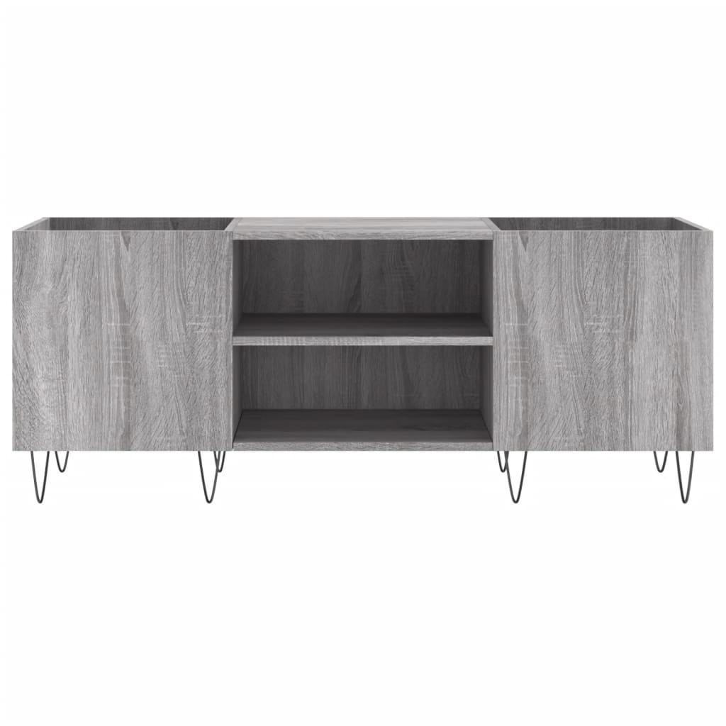 vidaXL Mueble para discos madera contrachapada gris sonoma 121x38x48cm - Image 4