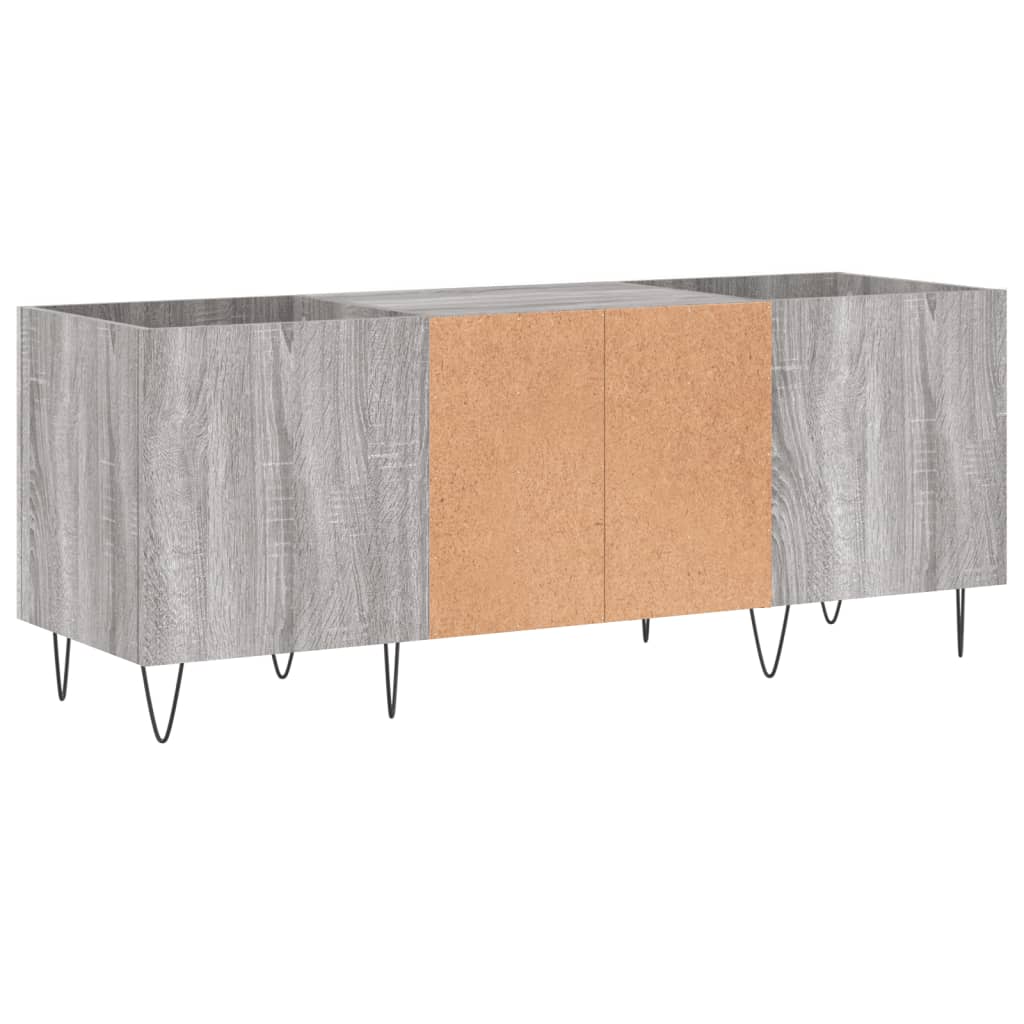 vidaXL Mueble para discos madera contrachapada gris sonoma 121x38x48cm - Image 6