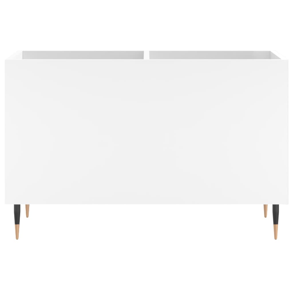 vidaXL Mueble para discos madera contrachapada blanco 74,5x38x48 cm - Image 4