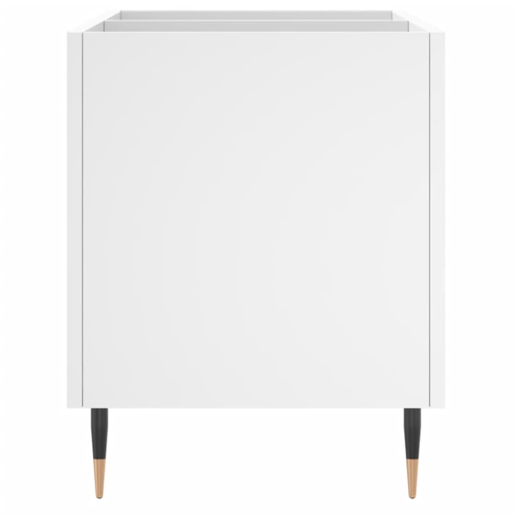 vidaXL Mueble para discos madera contrachapada blanco 74,5x38x48 cm - Image 5