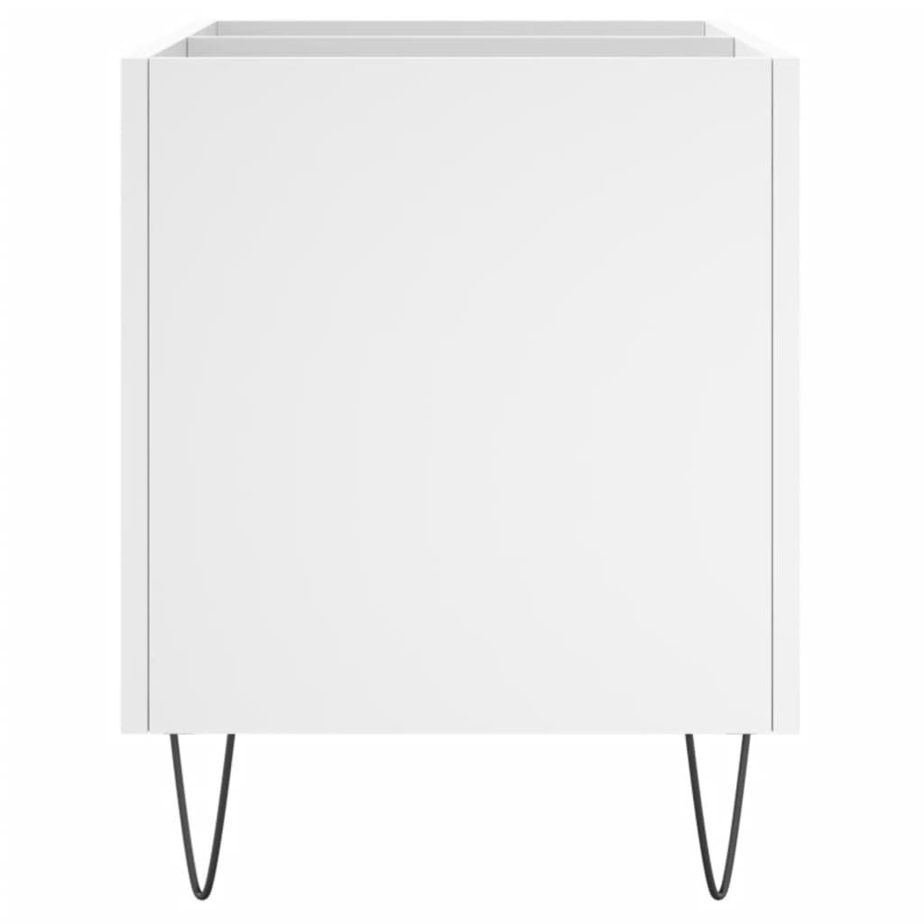 vidaXL Mueble para discos madera contrachapada blanco 74,5x38x48 cm - Image 5