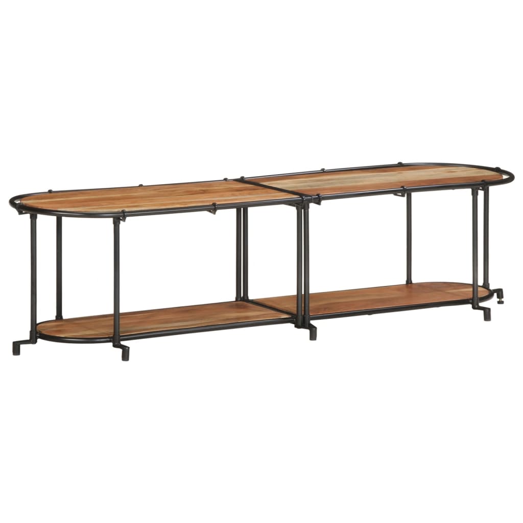 vidaXL Mueble de TV madera maciza de acacia 160x42x40 cm