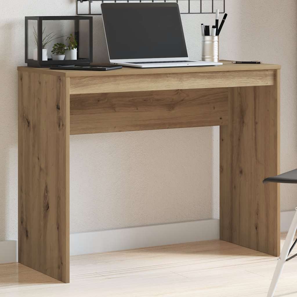 vidaXL Escritorio de madera de ingeniería roble artisan 90x40x72 cm