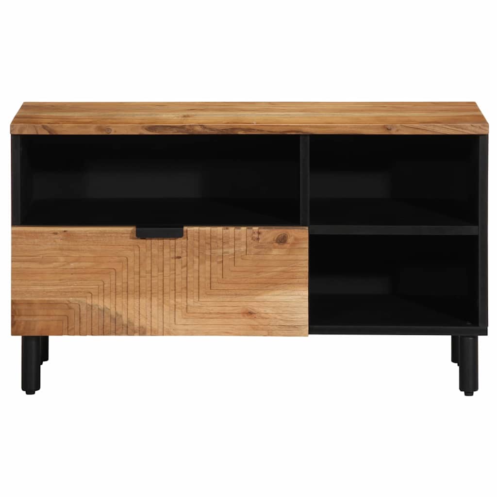 vidaXL Unidades de TV Madera de Acacia Sólida Madera contrachapada - Image 3