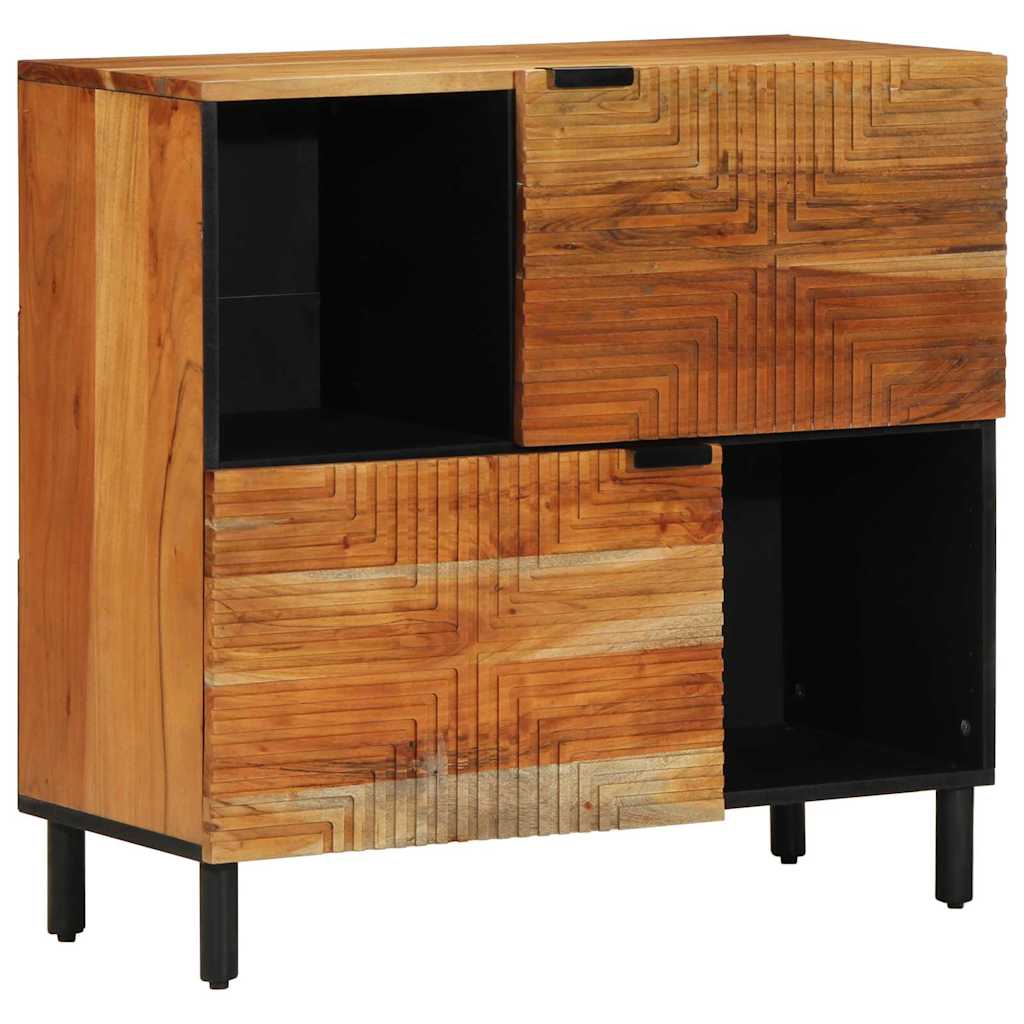 vidaXL Aparador Marrón 80 x 33 x 75 cm Madera maciza de Acacia