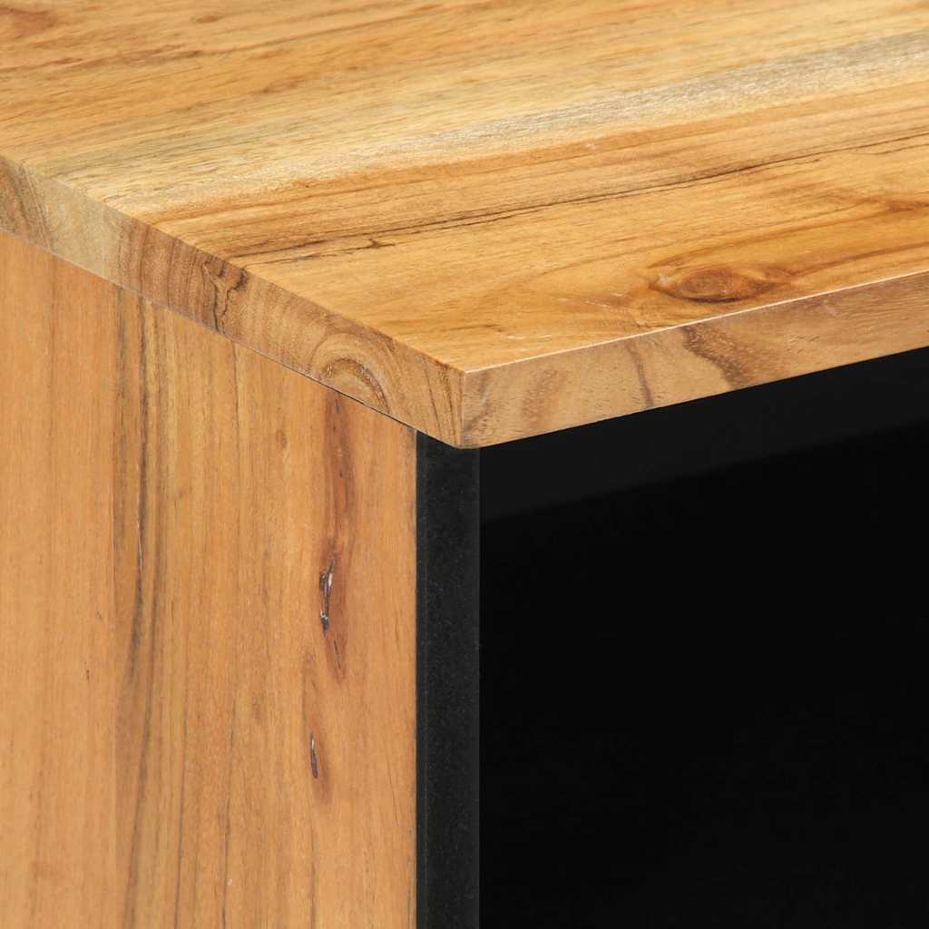 vidaXL Unidades de TV Madera de Acacia Sólida Madera contrachapada - Image 6