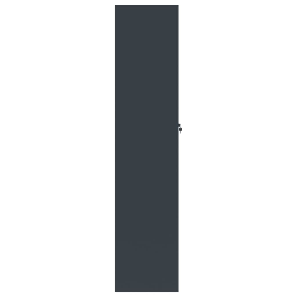 vidaXL Taquilla de acero gris antracita 90x40x180 cm - Image 5