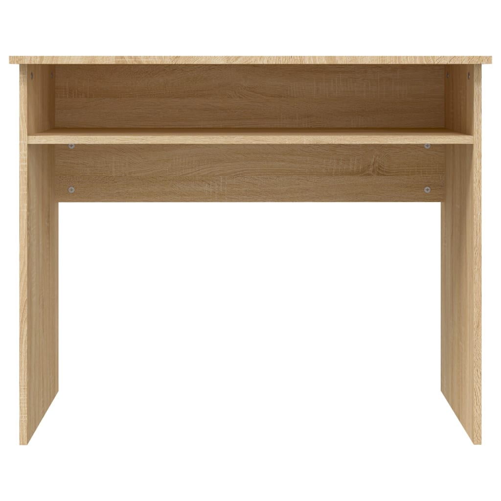 vidaXL Escritorio madera contrachapada color roble Sonoma 90x50x74 cm - Image 4