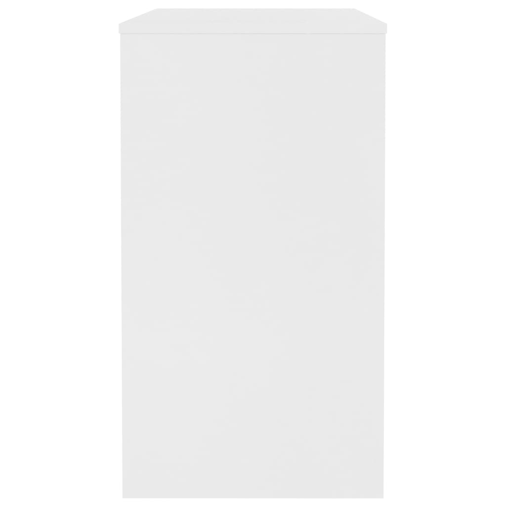 vidaXL Escritorio de madera contrachapada blanco 90x40x72 cm - Image 5