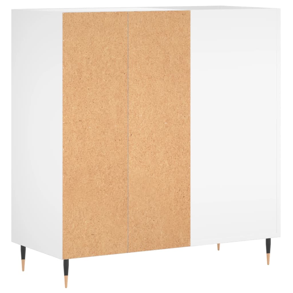 vidaXL Mueble para discos madera contrachapada blanco 84,5x38x89 cm - Image 6