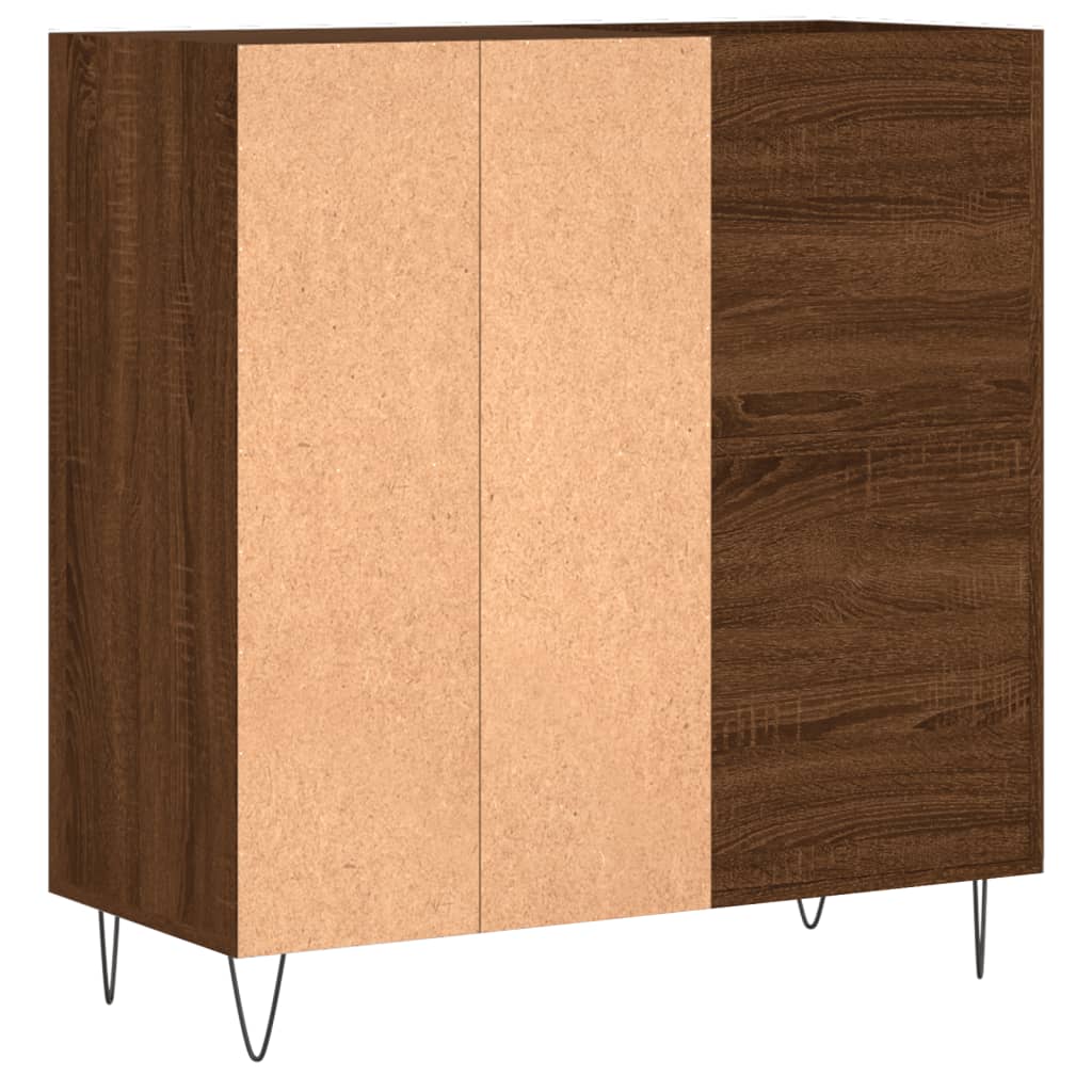 vidaXL Mueble discos madera contrachapada roble marrón 84,5x38x89 cm - Image 6