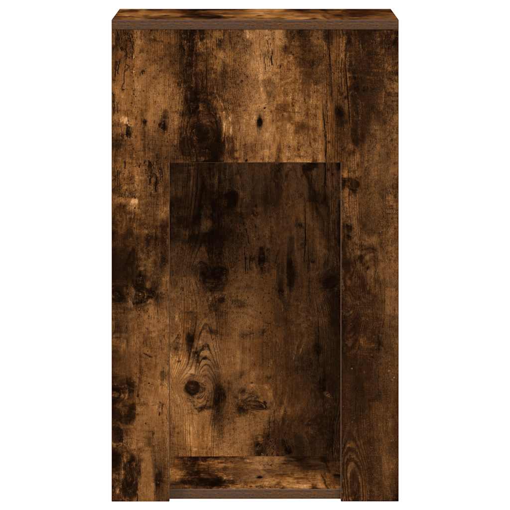 vidaXL Torre de ordenador con cajón roble ahumado 30x44x74 cm - Image 6