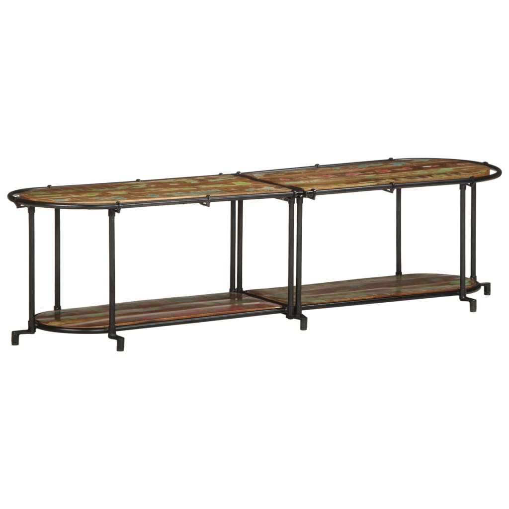 vidaXL Mueble de TV madera maciza reciclada 160x42x40 cm