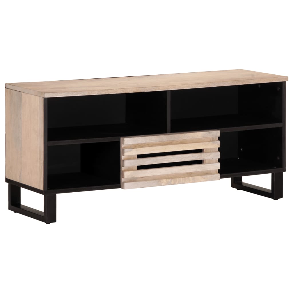 vidaXL Mueble de TV madera maciza de mango 100x34x46 cm