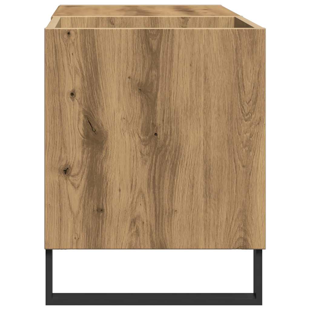 vidaXL Mueble discos madera de ingeniería roble artisan 84,5x38x48 cm - Image 5