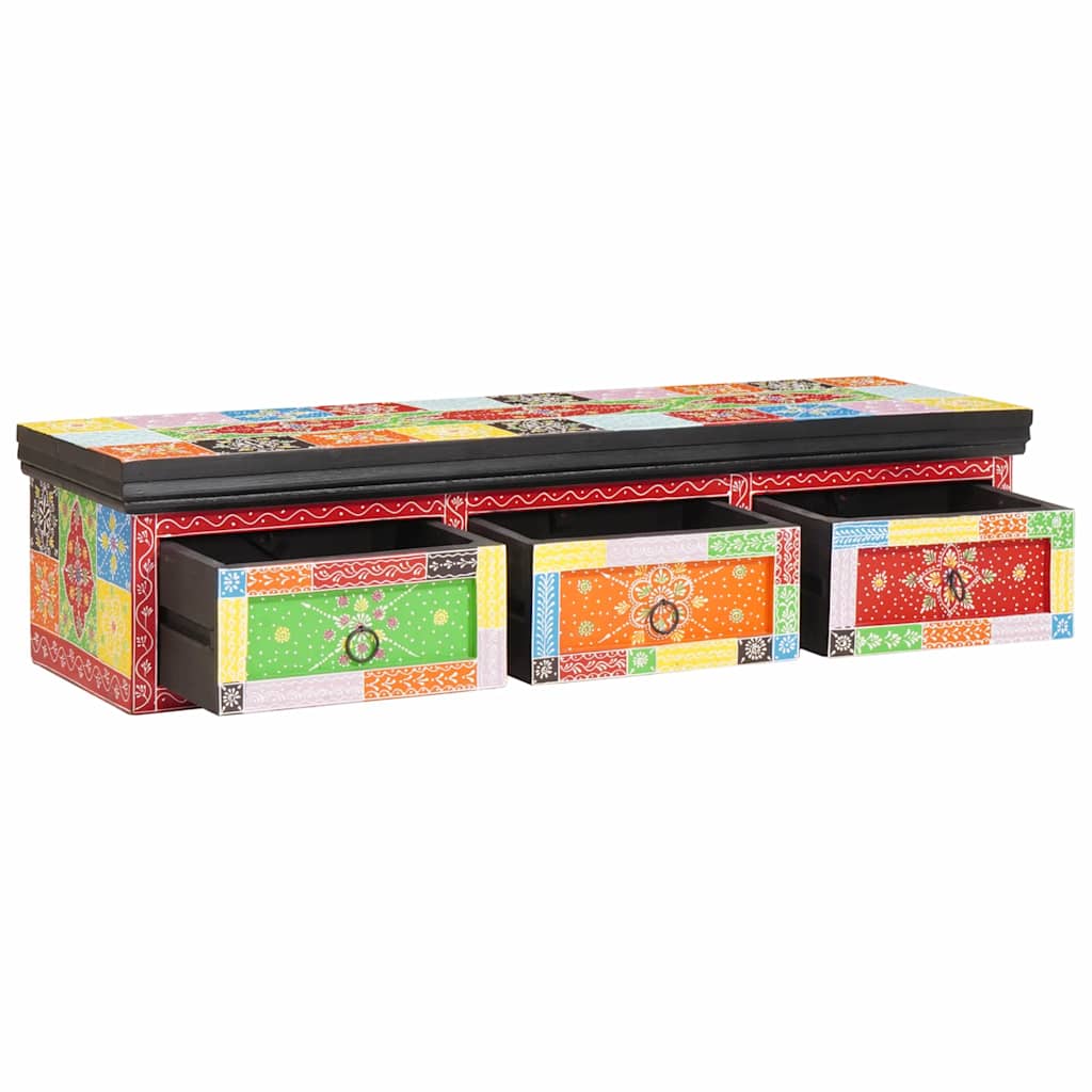 vidaXL Armario de TV con cajón con estante Multicolor 100 x 30 x 24 cm