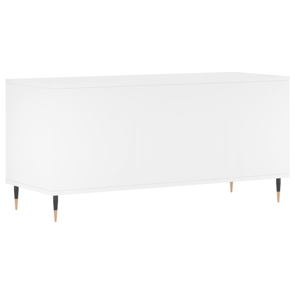 vidaXL Mueble para discos madera contrachapada blanco 100x38x48 cm - Image 6