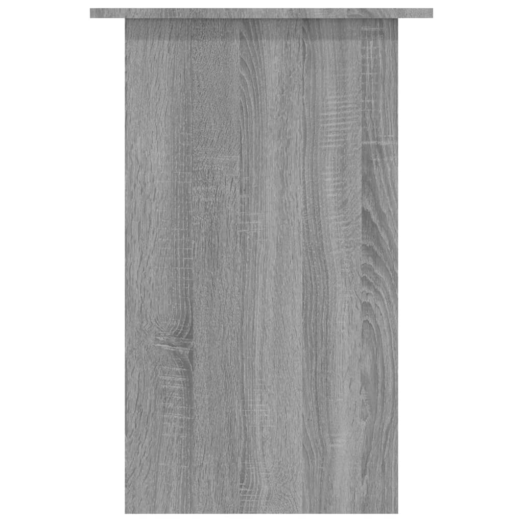 vidaXL Escritorio de madera contrachapada gris Sonoma 90x50x74 cm - Image 5