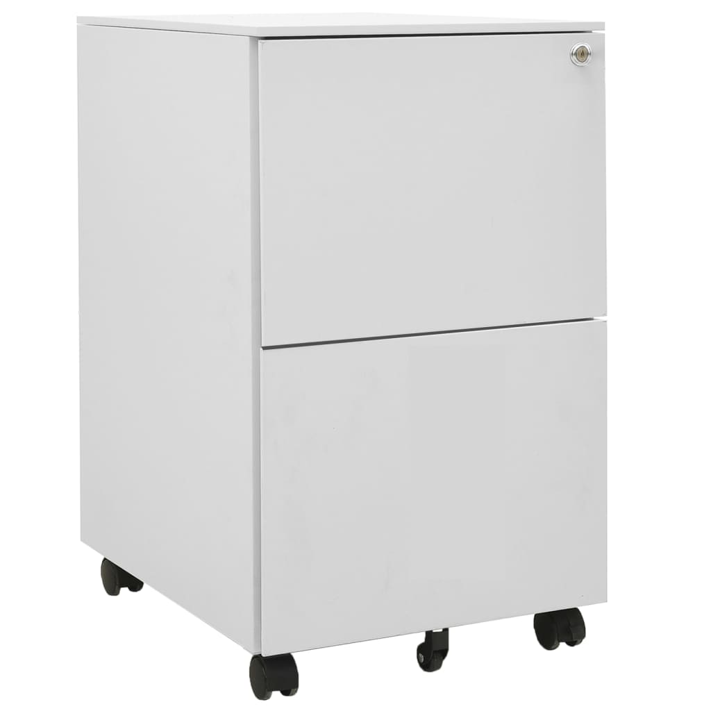 vidaXL Armario archivador acero gris claro 39x45x67 cm