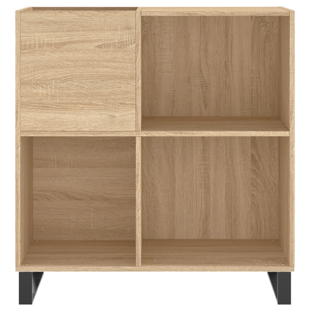 vidaXL Mueble discos madera contrachapada roble Sonoma 84,5x38x89 cm - Image 4