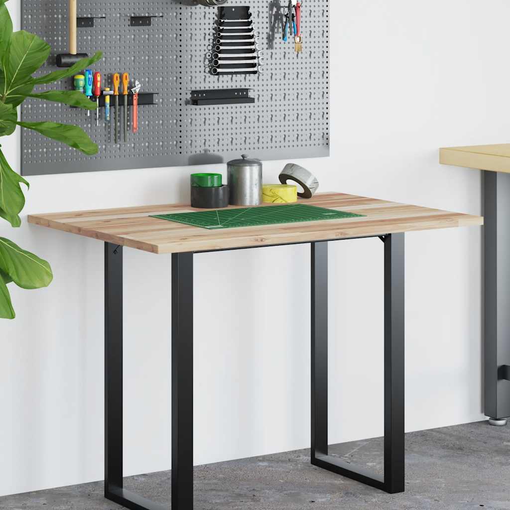 vidaXL Tablero escritorio madera maciza acacia sin tratar 120x70x2 cm - Image 3