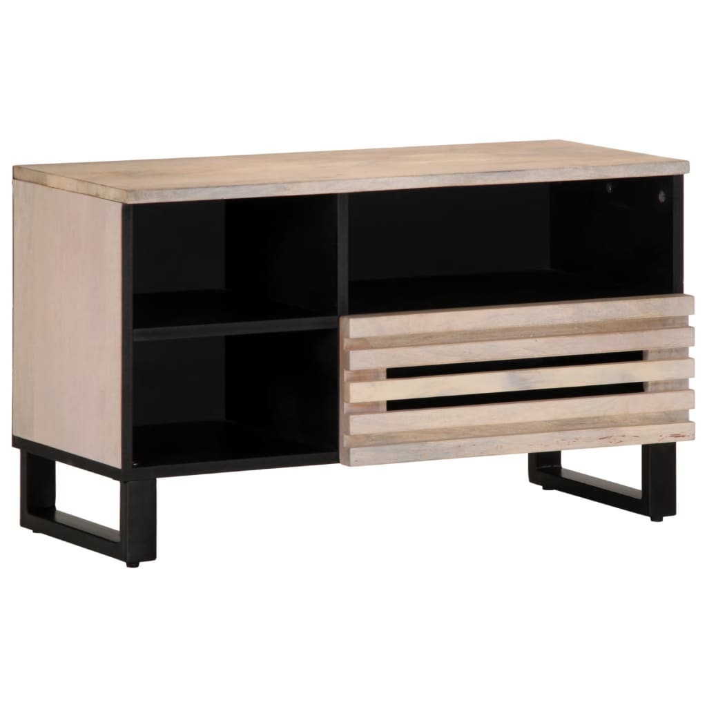 vidaXL Mueble de TV madera maciza de mango 80x34x46 cm