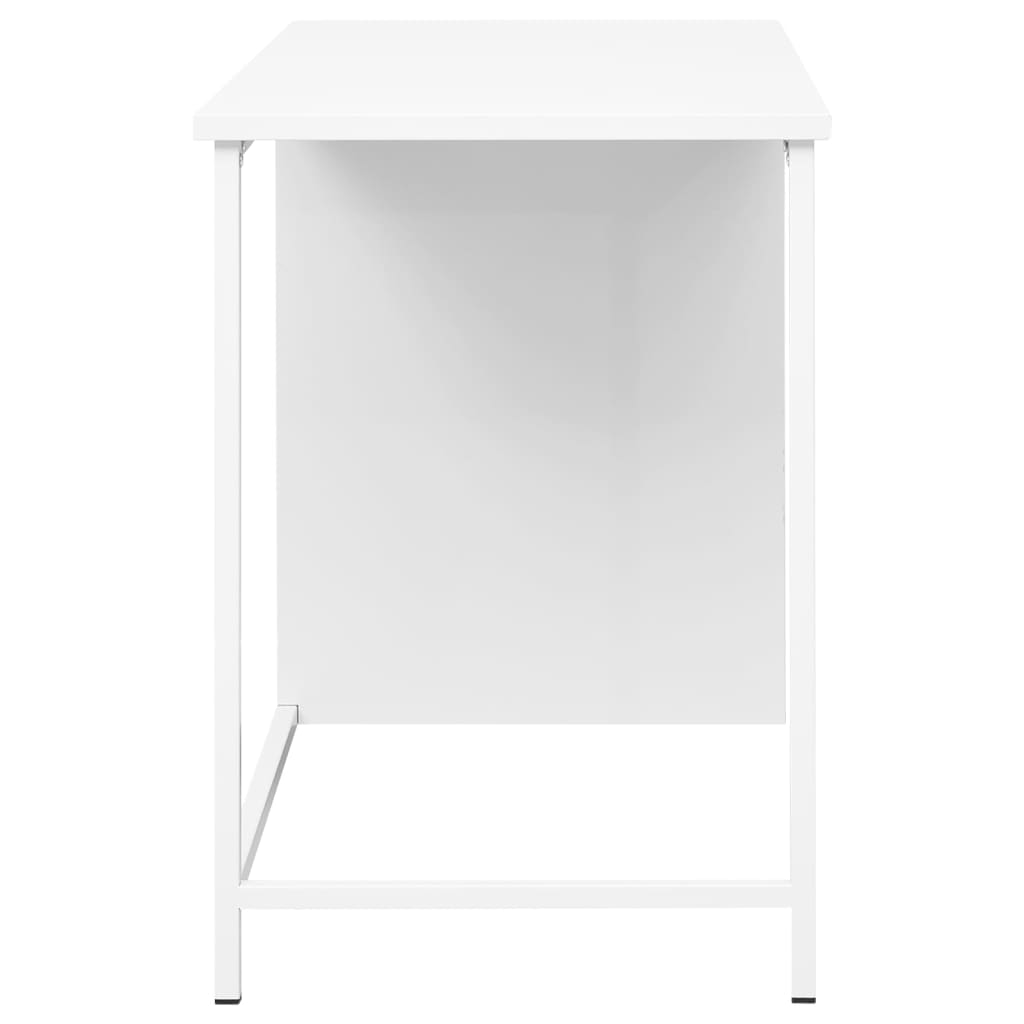 vidaXL Escritorio industrial con cajones acero blanco 105x52x75 cm - Image 4