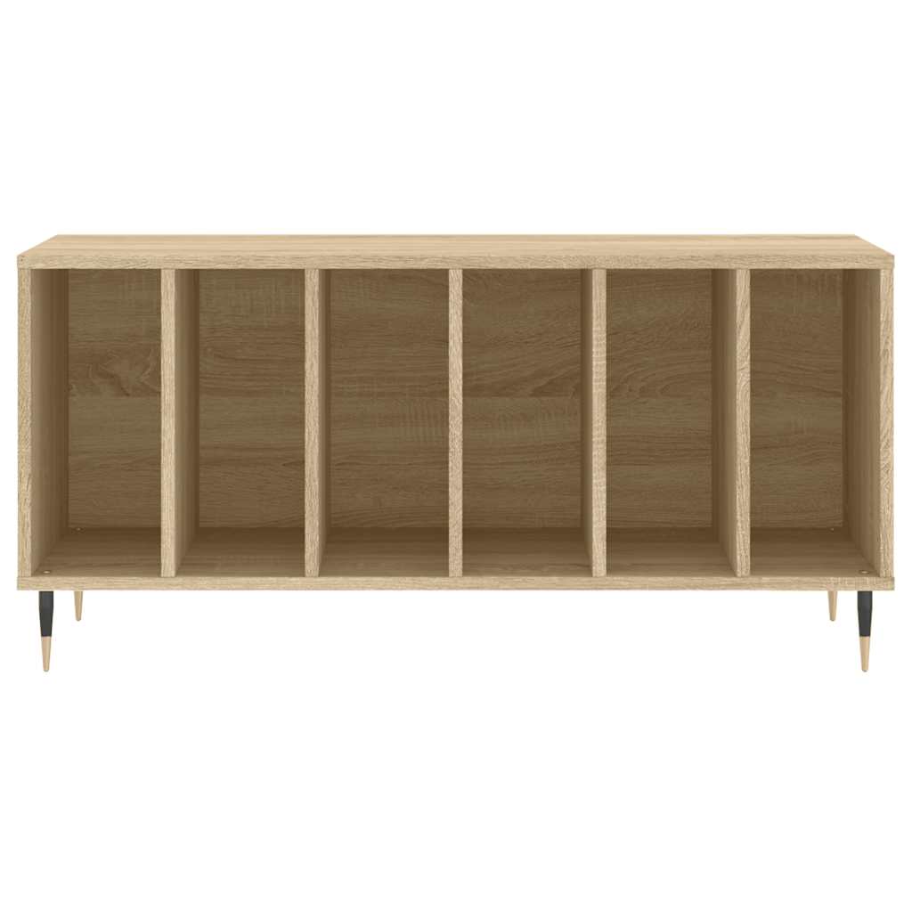 vidaXL Mueble discos madera contrachapada roble Sonoma 100x38x48 cm - Image 4