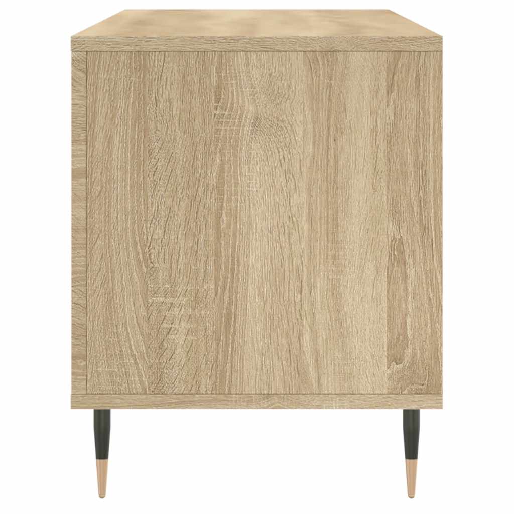 vidaXL Mueble discos madera contrachapada roble Sonoma 100x38x48 cm - Image 5