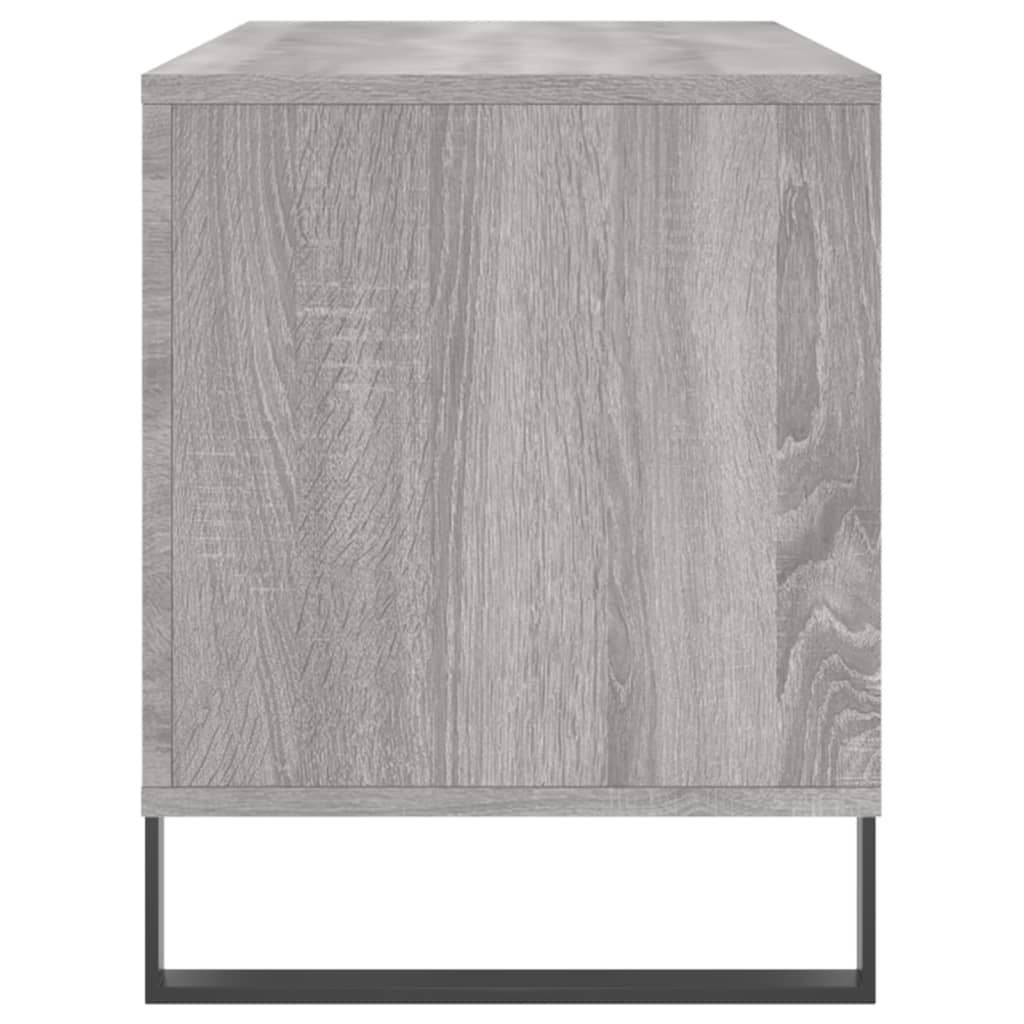 vidaXL Mueble para discos madera contrachapada gris Sonoma 100x38x48cm - Image 5