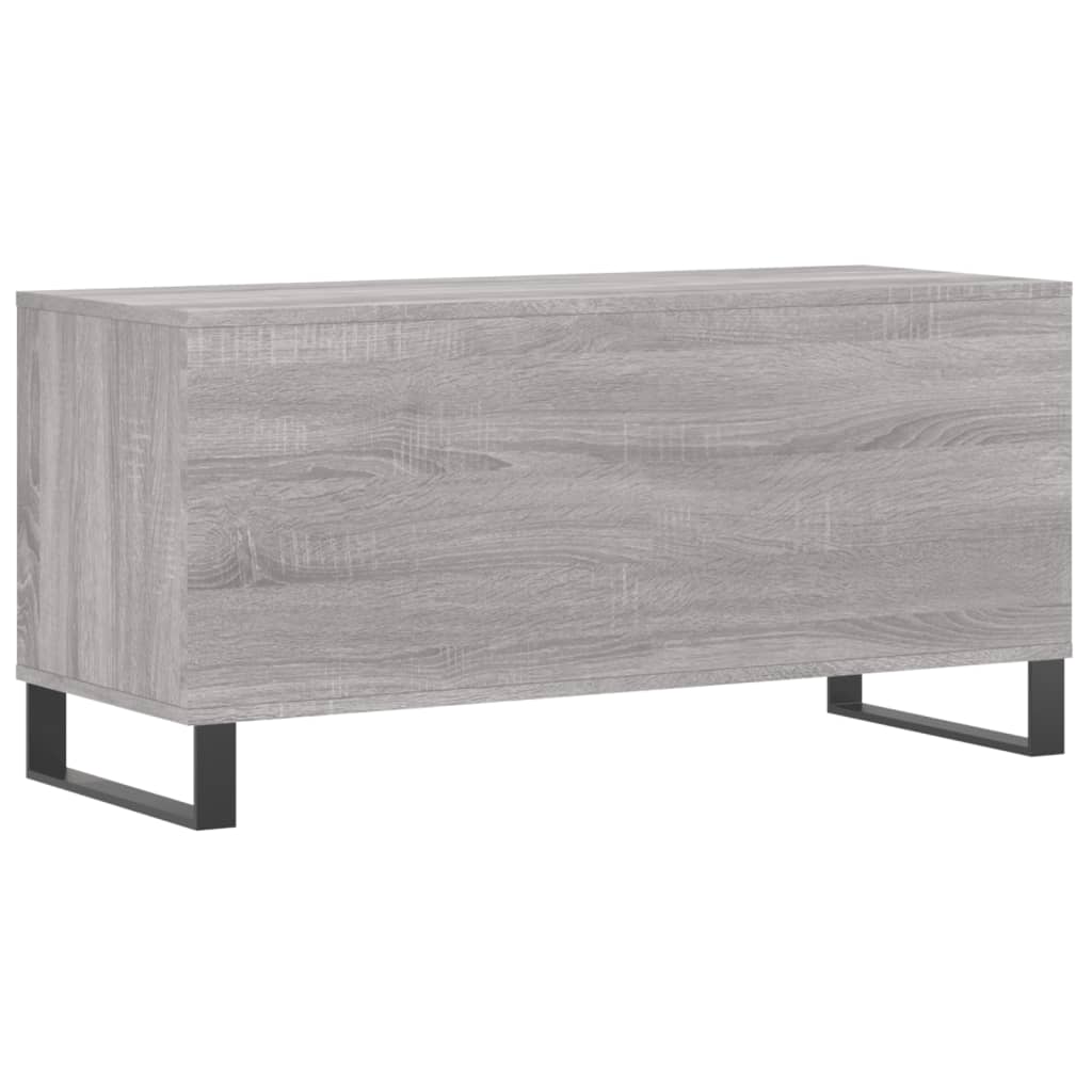 vidaXL Mueble para discos madera contrachapada gris Sonoma 100x38x48cm - Image 6