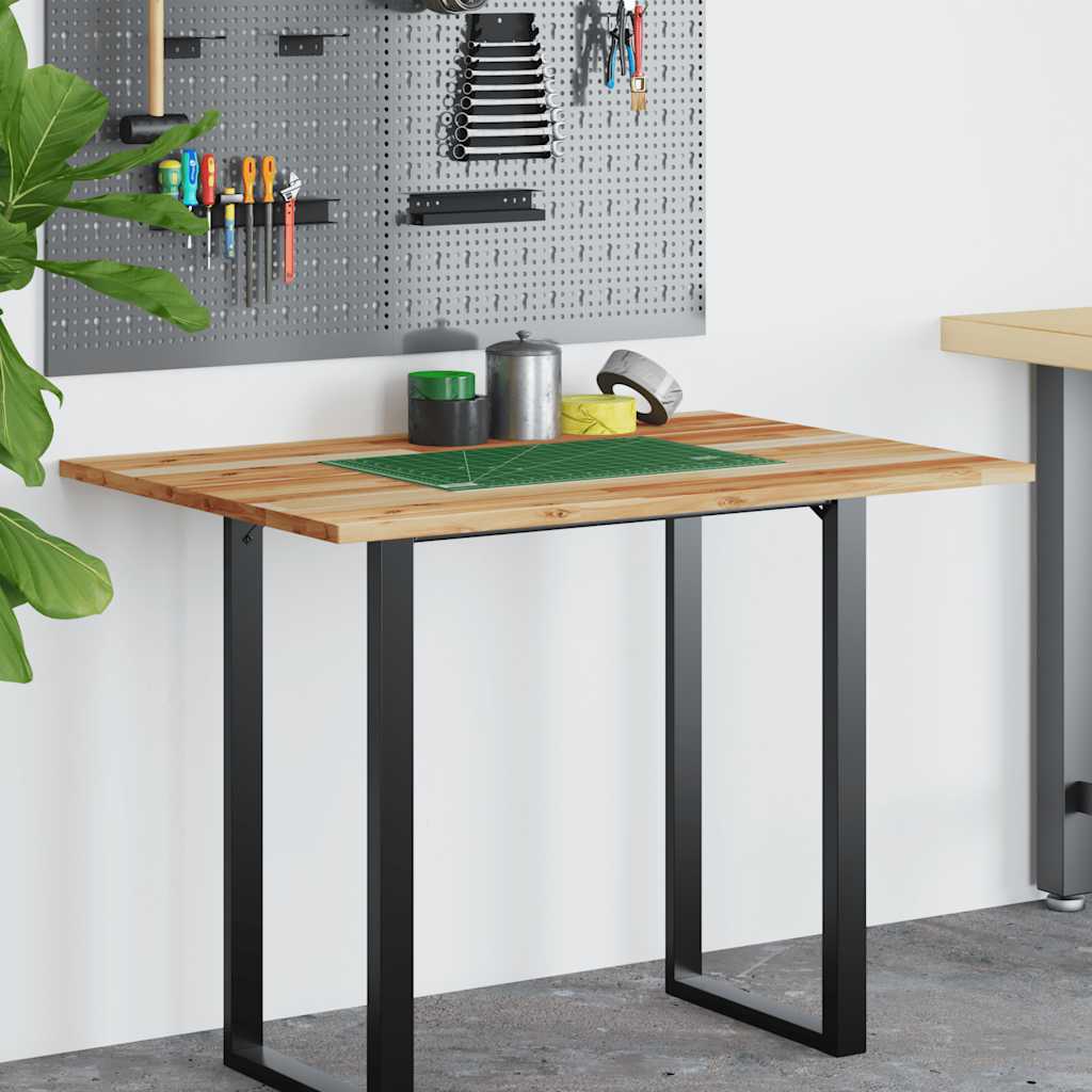 vidaXL Tablero escritorio madera maciza acacia sin tratar 100x70x2 cm - Image 3