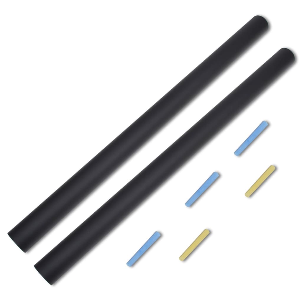 vidaXL Rollo adhesivo de pizarra de pared con tizas 2 uds 0,45 x 2 m - Image 5