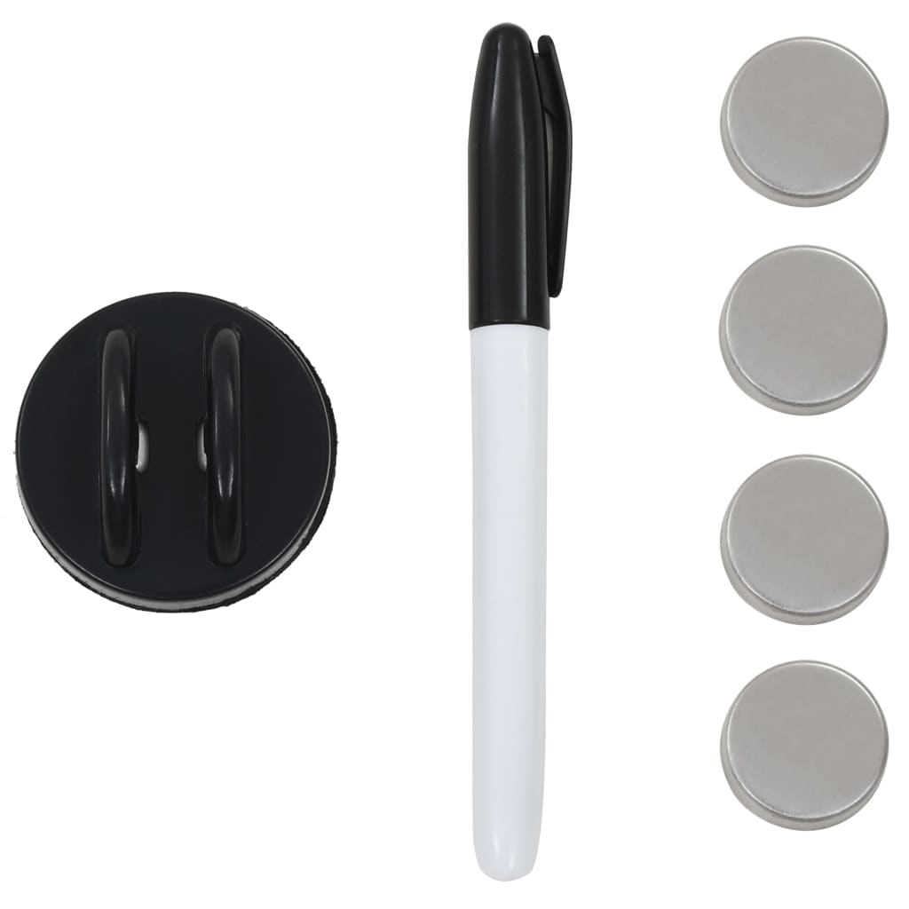 vidaXL Pizarra magnética de pared vidrio 40x40 cm - Image 4