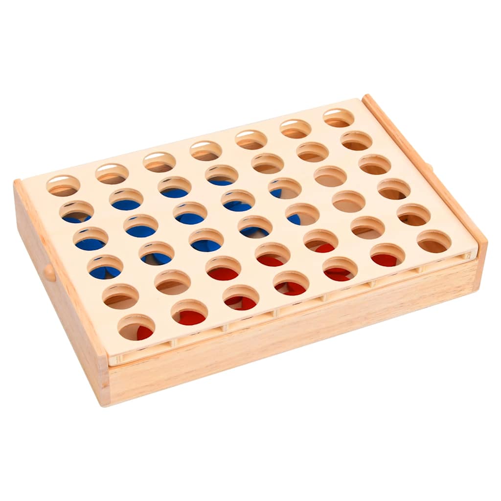 vidaXL Juego de 4 en raya madera macizo 24x15x4 cm - Image 3