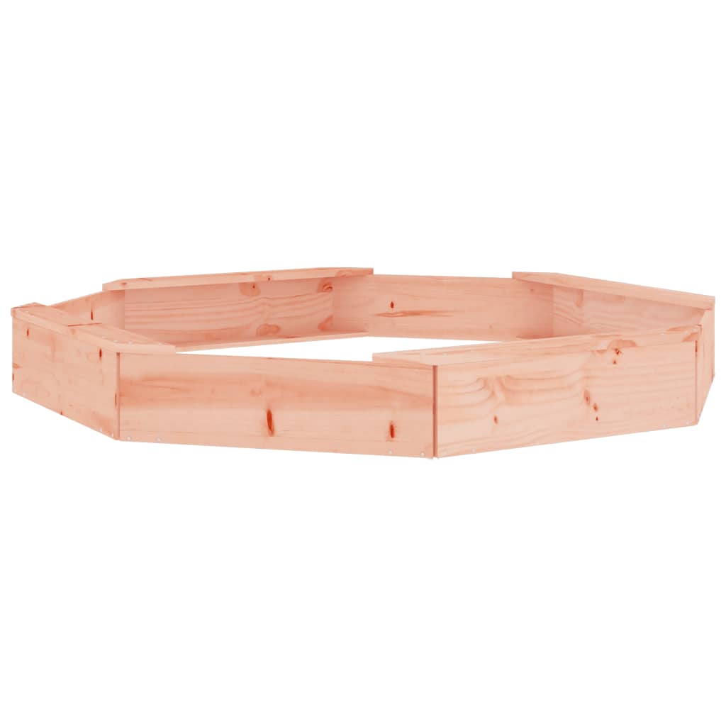 vidaXL Arenero con asientos octógono madera maciza de abeto Douglas - Image 6