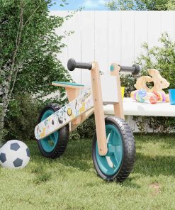 vidaXL Bicicleta de equilibrio para niños estampado azul