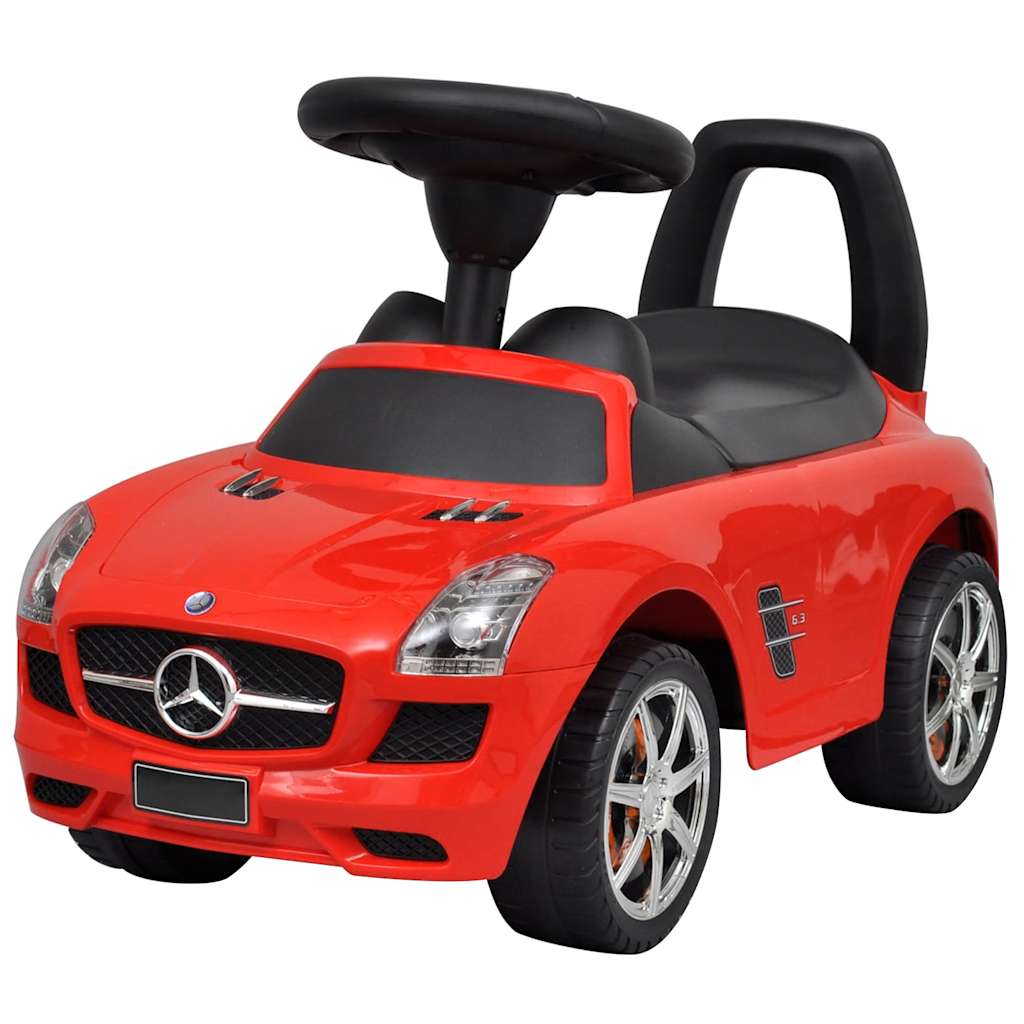 vidaXL Coche de niños accionado con el pie rojo