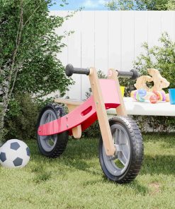 vidaXL Bicicleta sin pedales para niños rosa