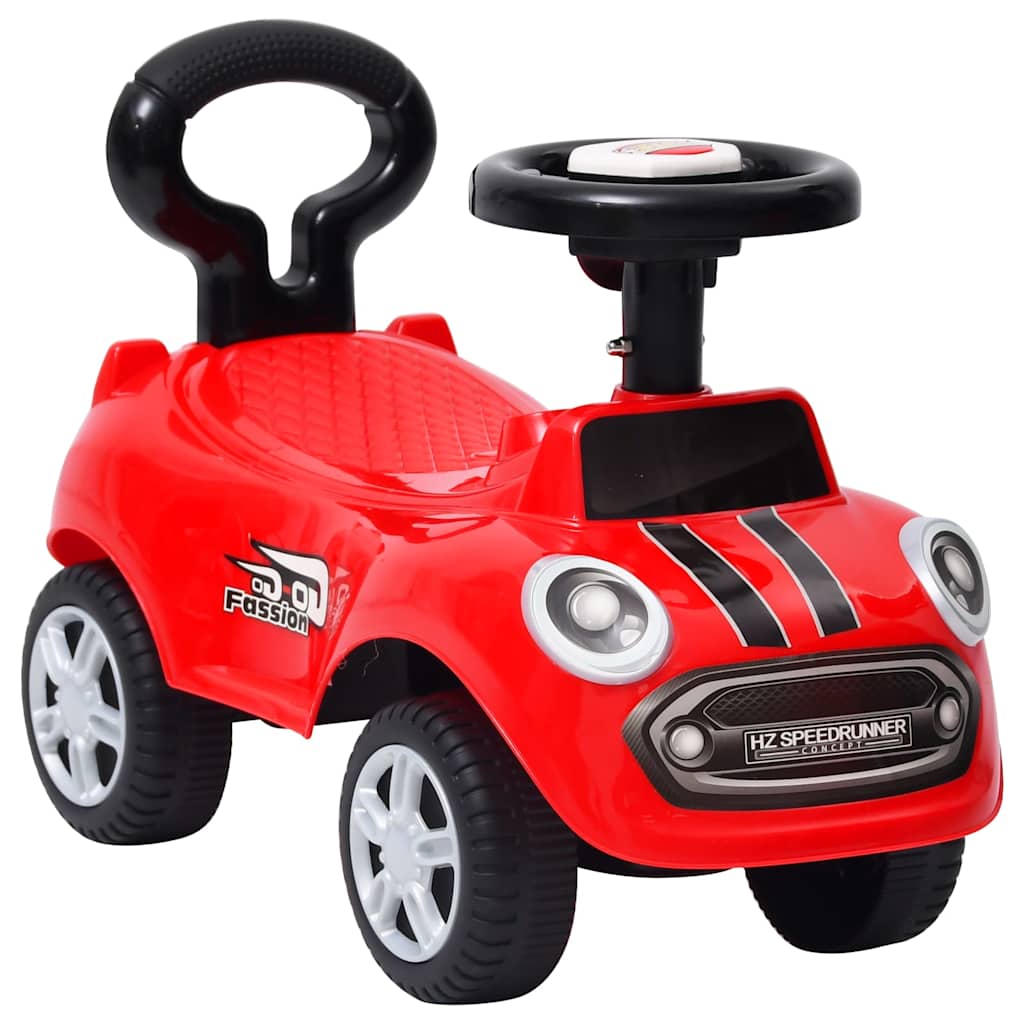 vidaXL Coche correpasillos rojo