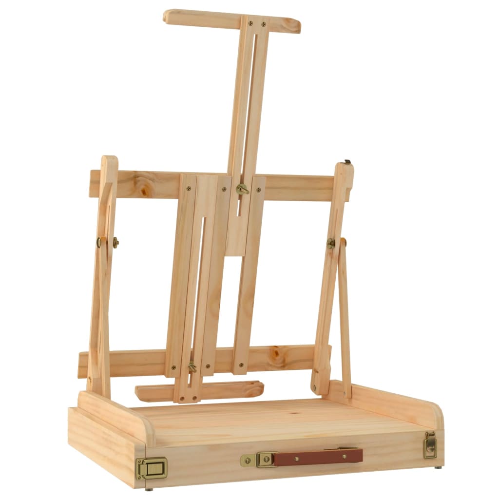 vidaXL Caballete de sobremesa con cajón madera de pino 41,5x37x12 cm - Image 6