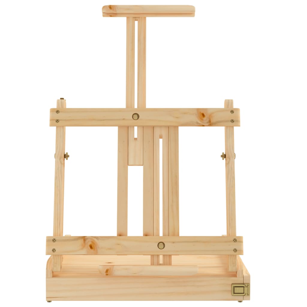 vidaXL Caballete de sobremesa con cajón madera de pino 41,5x37x12 cm - Image 4