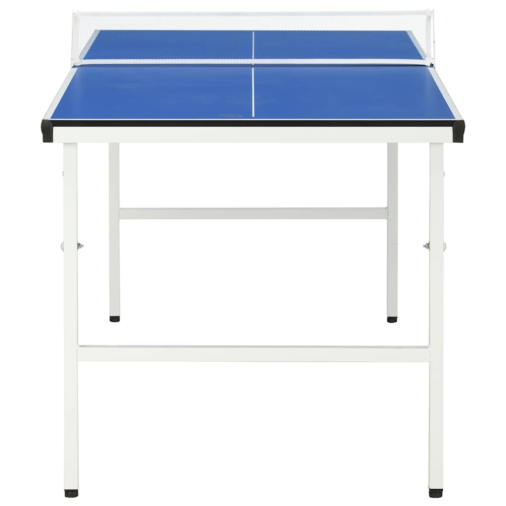 vidaXL Mesa de ping pong de 1,52 m con red (152 x 76 x 66 cm), color azul - Image 3