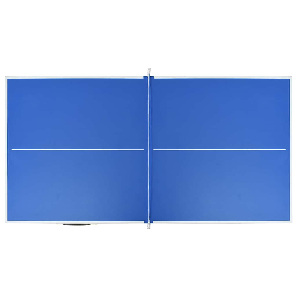 vidaXL Mesa de ping pong de 1,52 m con red (152 x 76 x 66 cm), color azul - Image 5