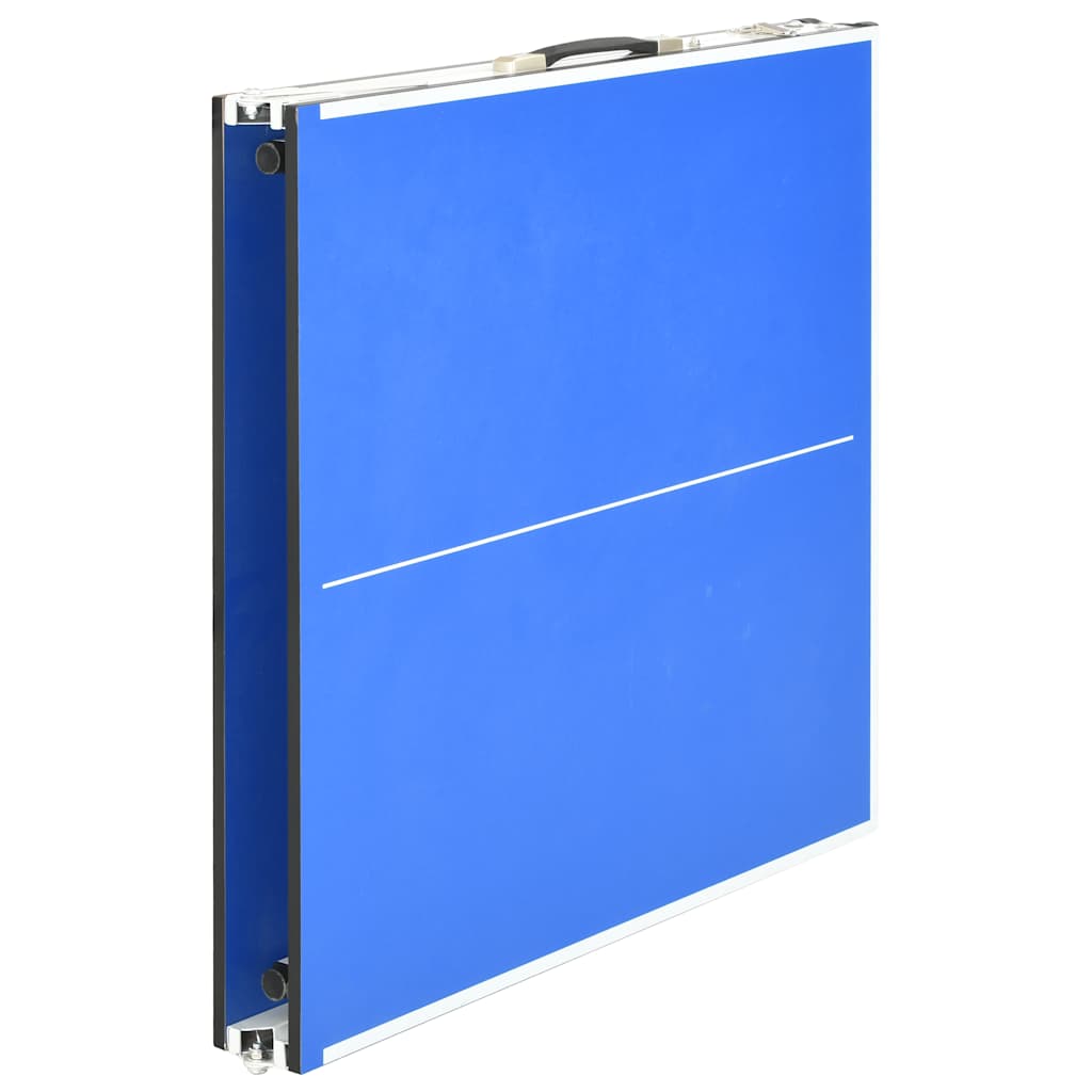 vidaXL Mesa de ping pong de 1,52 m con red (152 x 76 x 66 cm), color azul - Image 4