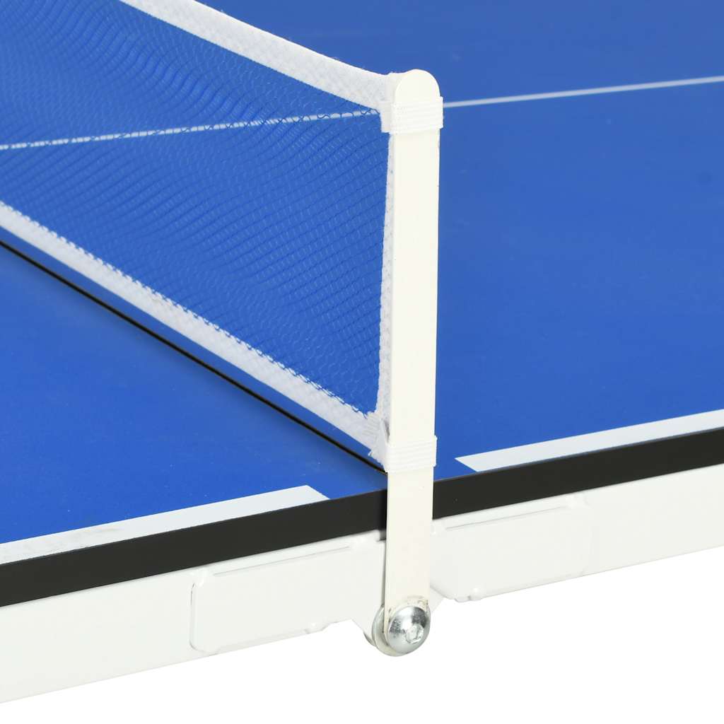 vidaXL Mesa de ping pong de 1,52 m con red (152 x 76 x 66 cm), color azul - Image 6