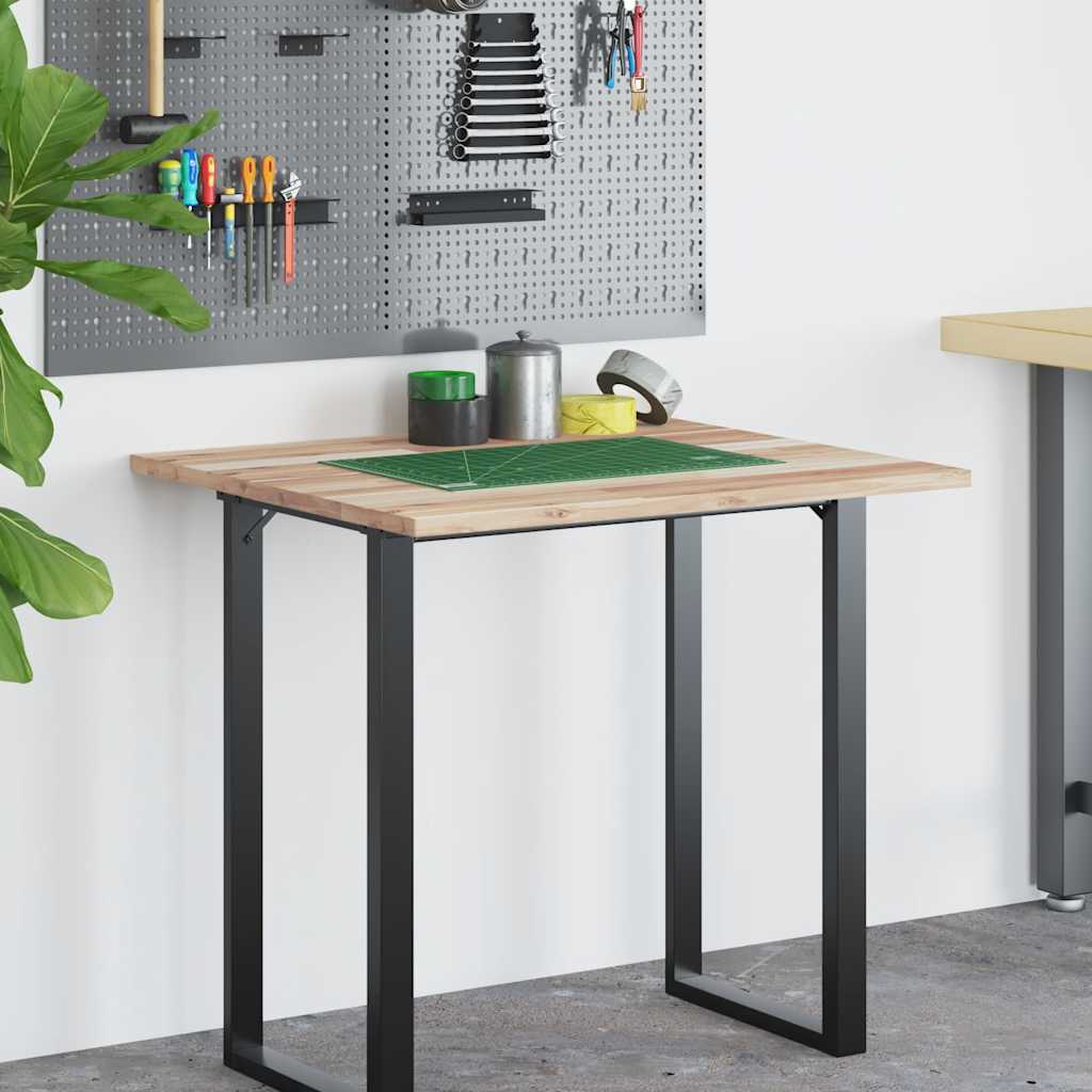 vidaXL Tablero escritorio madera maciza acacia sin tratar 80x60x2 cm - Image 3