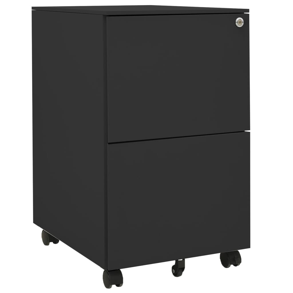 vidaXL Armario archivador acero gris antracita 39x45x67 cm