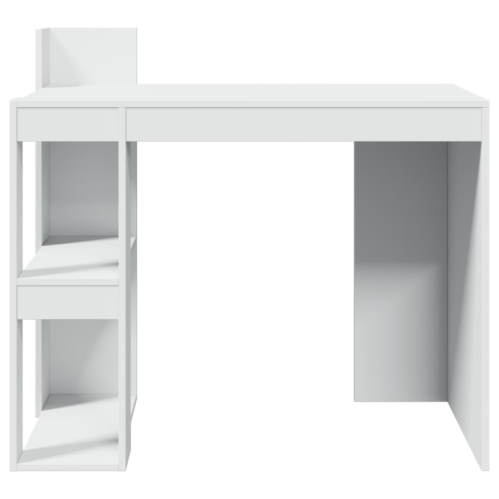vidaXL Escritorio de oficina madera ingeniería blanco 103,5x56,5x94 cm - Image 4